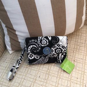Vera Bradley Midnight Paisley Smartphone Wristlet